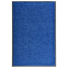 VidaXL Wycieraczka z możliwością prania, niebieska, 60 x 90 cm