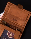 Nubukowy Portfel Męski Z Systemem Rfid Protect Lumarko!