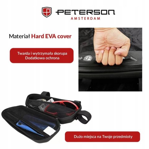 Wodoodporna torba rowerowa pod ramę — Peterson Lumarko!