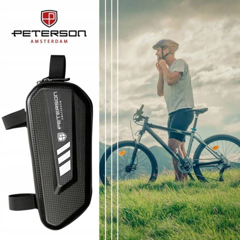Wodoodporna torba rowerowa pod ramę — Peterson Lumarko!