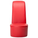 Fotel w kształcie buta na obcasie, czerwony, sztuczna skóra Lumarko!
