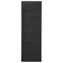 Sizalowy dywanik do drapania, czarny, 66x200 cm Lumarko!