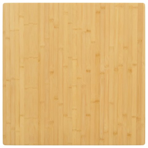 VidaXL Blat do stołu, 80x80x2,5 cm, bambusowy