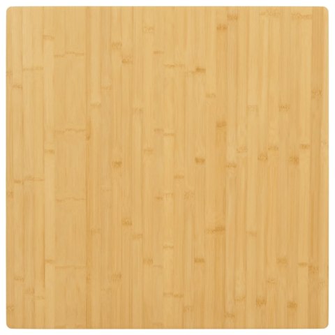 VidaXL Blat do stołu, 90x90x2,5 cm, bambusowy