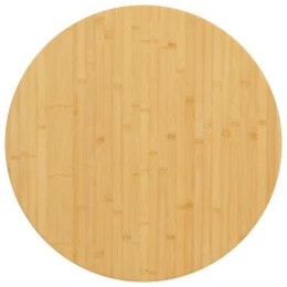 VidaXL Blat do stołu, Ø70x1,5 cm, bambusowy