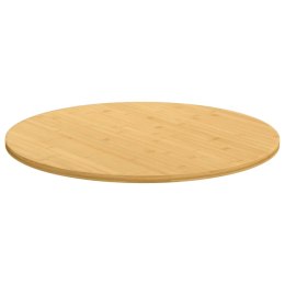 VidaXL Blat do stołu, Ø80x1,5 cm, bambusowy