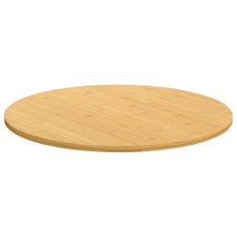 VidaXL Blat do stołu, Ø90x1,5 cm, bambusowy
