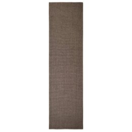 VidaXL Sizalowy dywanik do drapania, brązowy, 80x300 cm