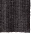 VidaXL Sizalowy dywanik do drapania, czarny, 80x200 cm