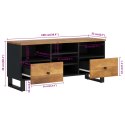 Szafka pod TV, 100x33x46 cm, mango i materiał drewnopochodny Lumarko!
