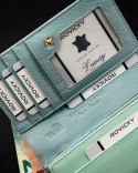 Lakierowany portfel damski na karty z zabezpieczeniem RFID Protect — Lorenti Lumarko!