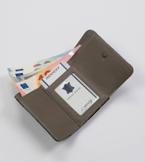 Portmonetka damska ze skóry naturalnej ze wzorem motyli — Lorenti Lumarko!