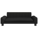 Sofa dla dzieci, czarna, 90x53x30 cm, sztuczna skóra Lumarko!