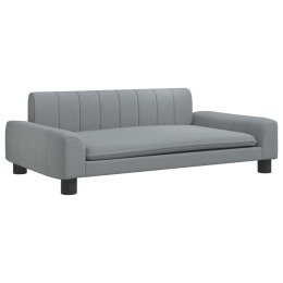 Sofa dla dzieci, jasnoszara, 90x53x30 cm, obita tkaniną Lumarko!