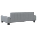 Sofa dla dzieci, jasnoszara, 90x53x30 cm, obita tkaniną Lumarko!