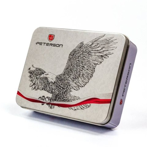 Pojemny, skórzany portfel męski z systemem RFID — Peterson Lumarko!