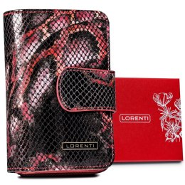 Skórzany portfel na karty z wężowym wzorem — Lorenti Lumarko!