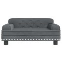 Sofa dla dzieci, ciemnoszara, 70x45x30 cm, aksamit Lumarko!