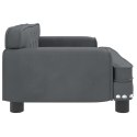 VidaXL Sofa dla dzieci, ciemnoszara, 70x45x30 cm, aksamit