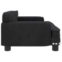 Sofa dla dzieci, czarna, 70x45x30 cm, aksamit Lumarko!