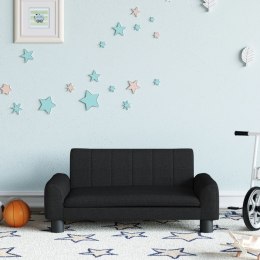 Sofa dla dzieci, czarna, 70x45x30 cm, obita tkaniną Lumarko!