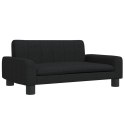 VidaXL Sofa dla dzieci, czarna, 70x45x30 cm, obita tkaniną