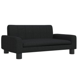 Sofa dla dzieci, czarna, 70x45x30 cm, obita tkaniną Lumarko!