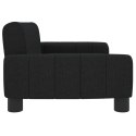 VidaXL Sofa dla dzieci, czarna, 70x45x30 cm, obita tkaniną