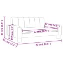 VidaXL Sofa dla dzieci, czarna, 70x45x30 cm, obita tkaniną