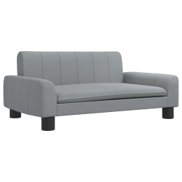 Sofa dla dzieci, jasnoszara, 70x45x30 cm, obita tkaniną Lumarko!