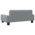 VidaXL Sofa dla dzieci, jasnoszara, 70x45x30 cm, obita tkaniną