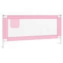 Barierka do łóżeczka dziecięcego, różowa, 190x25 cm, tkanina Lumarko!
