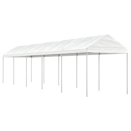 Namiot ogrodowy z dachem, biały, 11,15x2,28x2,69 m, polietylen Lumarko!