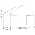 VidaXL Namiot ogrodowy z dachem, biały, 20,07x5,88x3,75 m, polietylen