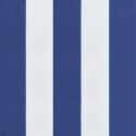 VidaXL Poduszka na palety, niebiesko-białe paski, 60x60x10 cm, Oxford