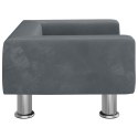 VidaXL Sofa dla dzieci, ciemnoszara, 50x40x26,5 cm, aksamitna