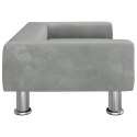 VidaXL Sofa dla dzieci, jasnoszara, 70x45x26,5 cm, aksamit