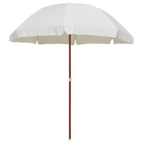 Parasol na stalowym słupku, 240 cm, piaskowy Lumarko!