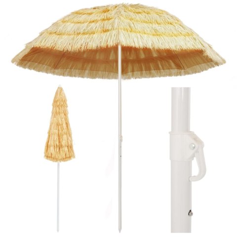 Parasol plażowy w stylu hawajskim, naturalny, 240 cm Lumarko!
