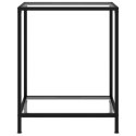 VidaXL Stolik konsolowy, przezroczysty, 60x35x75 cm, szkło hartowane