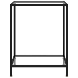 Stolik konsolowy, przezroczysty, 60x35x75 cm, szkło hartowane Lumarko!