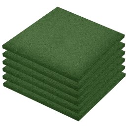 Gumowe płyty, 6 szt., 50 x 50 x 3 cm, zielone Lumarko!
