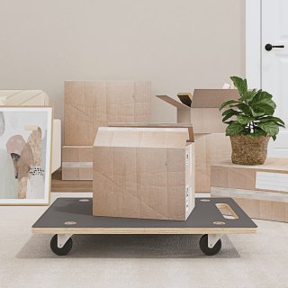 Wózki platformowe, 2 szt., prostokątne, 80x55x11,5 cm Lumarko!