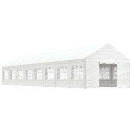 Namiot ogrodowy z dachem, biały, 17,84x4,08x3,22 m, polietylen Lumarko!
