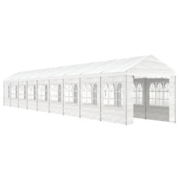 Namiot ogrodowy z dachem, biały, 20,07x2,28x2,69 m, polietylen Lumarko!