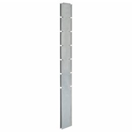 VidaXL Słupki ogrodzeniowe 40 szt, srebrne, 180 cm, stal galwanizowana
