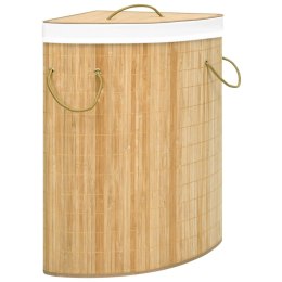 Bambusowy kosz na pranie, narożny, 60 L Lumarko!