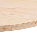 VidaXL Blat stołu, 60x30x2,5 cm, lite drewno sosnowe, owalny