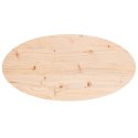 VidaXL Blat stołu, 80x40x2,5 cm, lite drewno sosnowe, owalny