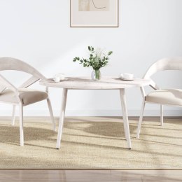 VidaXL Blat stołu, biały, 100x50x2,5 cm, lite drewno sosnowe, owalny